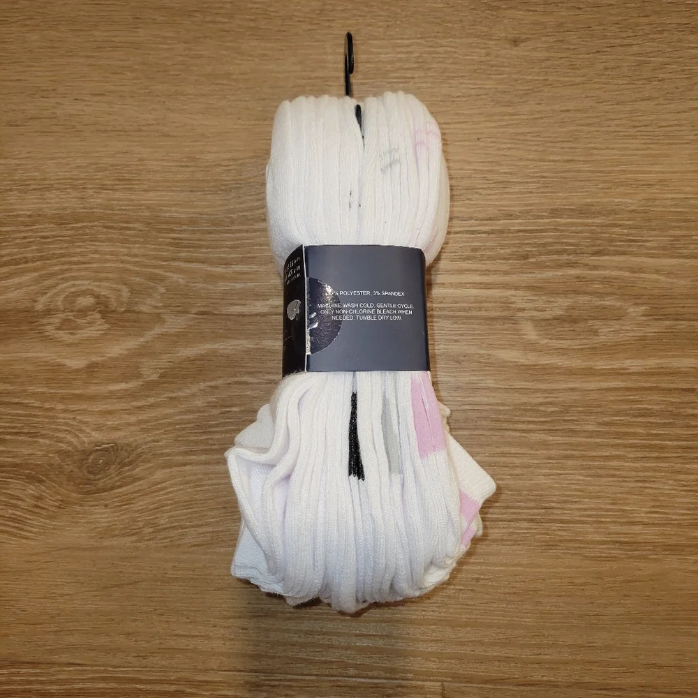 Rachel Rachel Roy 10 Pairs White Women’s Low Cut Socks Size 9-11 New